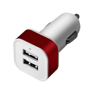 Metall Dual Port Usb Bilbatteriladdare