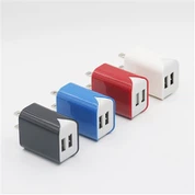 Snabbladdning 2 portar USB väggladdare Adapter för telefon